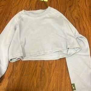 blue cropped thermal